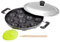 Tanish Trading Paniyaram Pan Patra Antihaft-Kochgeschirr, 12 Kugeln mit Deckel, Antihaftbeschichtung, Pfannkuchen-Backform, Appam-Maker-Set
