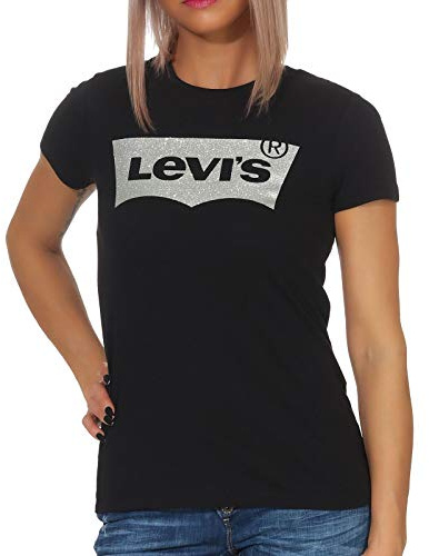Levi's Damen The Perfect Tee T-Shirt,Holiday Tee Black,XS