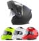 3GO E335 Flip Up Motorcycle Helmet Matt Black Modular ECE Approved Double Visor Bike Protection Wear (L 59-60 CM) - Matt Black - L