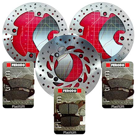 Kit freno completo disco pastiglie Ferodo XL 600 650 700 V Transalp