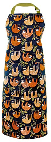 Ulster Weavers Hanging Around Cotton Apron - With Cute Rainforest Sloth Design - For Kitchen and Barbecue - Cooking Gifts for Bakers & Chefs - Homeware & Kitchenware Range