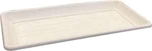 PEBSHOP Vaso O SOTTOVASO Rettangolare Maxi Bianco (SOTTOVASO 92x36x5,7H cm. per Vaso 100 cm.)
