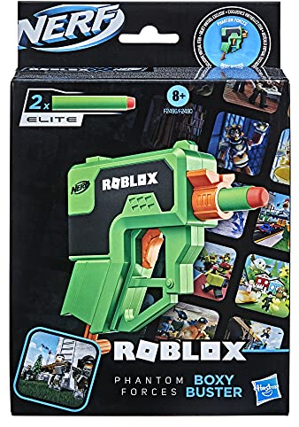Nerf Roblox Phantom Forces Boxy Buster Spielzeugpistole Foam Dart Blaster - Inklusive 2X Darts