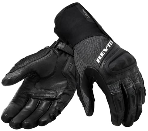 Revit Sand 4 H2O Motorradhandschuhe, schwarz/schwarz, 4XL