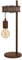 EGLO Tischlampe Townshend 4, 1 flammige Tischleuchte vintage, industrial, Nachttischlampe aus Metall, Wohnzimmerlampe in Antik-Braun, Lampe mit Schalter, E27 Fassung