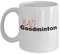 Lustige Badminton-Tasse