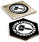 DV DESIGN 1 x Eco Boxed Cork Hexagon Coaster - Thors Hammer Runes Triquetra Drink Cup Mug Glass Table Protection Mat #10403