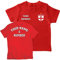 Kids Personalised Football Jersey England | Your Name and Number | English Flag Badge | Custom T-Shirt | Championship Fans (9-11 Years Red Multi Color)