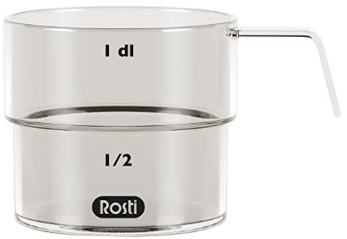 Rosti Mensura Deziliter-Messbecher aus SAN-Kunststoff, 100 ml, Klar