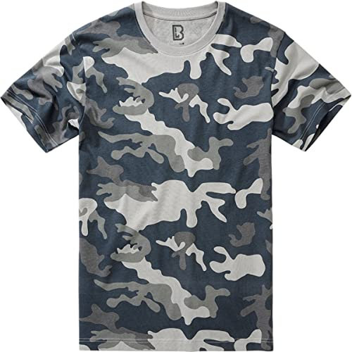 Brandit T-Shirt, Farbe: Grey camo, Größe: XXL