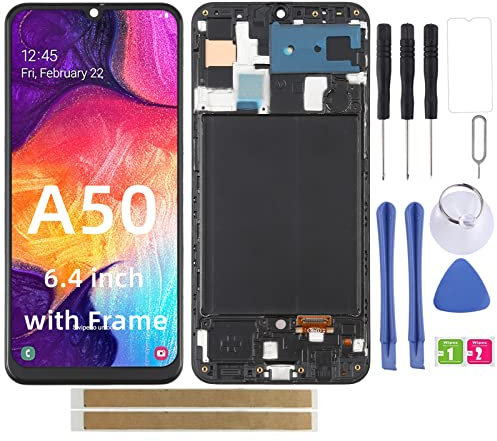 bstdianzi Écran LCD de remplacement avec cadre tactile pour Samsung Galaxy A50 A505 A505FN A505GN + outils