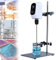 BEESOM Labor-Rührwerk, Maximales Rührvolumen (H₂O) 20l/40l/60l 100-2000u/Min, Digitale Steuerung, Hohes Drehmoment, Inkl. Propeller-Rührer, Klemme Und Stativ, LCD-Display,White-60L