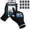 KAYGO 12 Paar Arbeitshandschuhe Touchscreen PU beschichtet Schutzhandschuhe, antirutsch Griff an Handflächen und Fingern, Geeignet für DIY allgemeine Arbeit Gartenarbeit (Schwarz, XL, Gr 10)