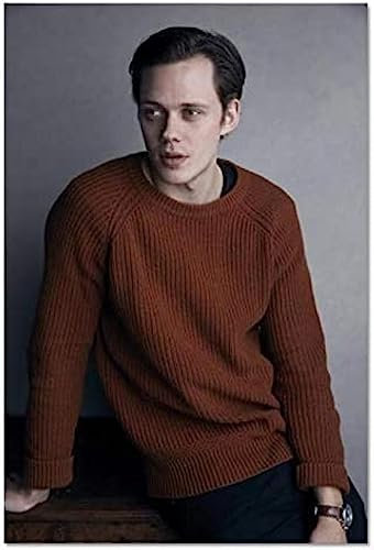 Poster Bill Skarsgard Filmstar Poster Foto Porträt Bilder Poster Und Drucke Leinwand Malerei Home Decor 50X70Cm Kein Rahmen