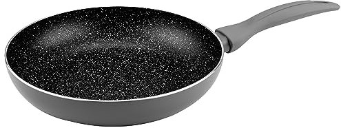 KARL HAUSMANN Pfanne Induktion - Ø 22 cm - Bratpfanne Antihaft mit Granit Beschichtung - Beschichtete Pfanne Für alle Herdarten auch Gasherd - Non Stick Frying Pan - Pfannen ohne Ptfe und Pfoa