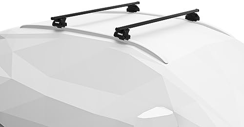 Thule Roof Rack Bars SquareBar Evo, WingBar Evo, WingBar Edge | Compatible for Hyundai Santa Fe 5dr SUV 2018- onwards Flush Rail Fitment (Square Bar Evo)