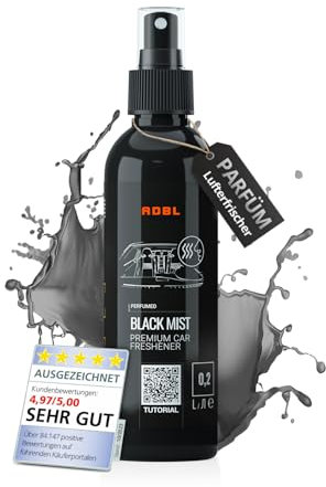 ADBL Black Mist (200ml) Auto Lufterfrischer für langanhaltenden Duft im Fahrzeug oder zu Hause | Luxuriöser Duft mit maskuliner Note - Perfekt für den Innenraum - Kompaktes Duftspray - Autoparfüm