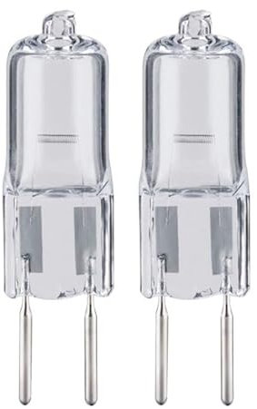 VerkGroup 2 Stück Halogen Leuchtmittel Stiftsockel 35W GY6,35 12V klar 766lm warmweiß 2900K dimmbar