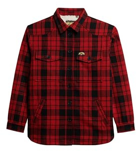 Superdry Damen Borg Check Overshirt