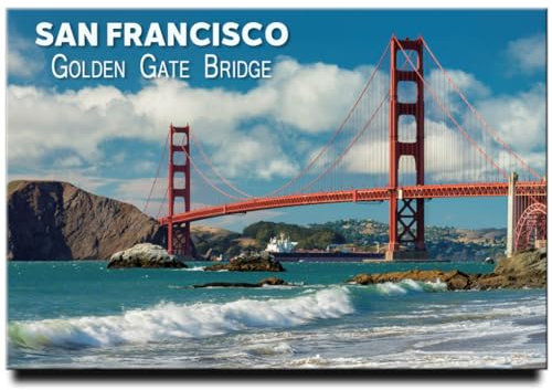 San Francisco Kühlschrankmagnet California Travel Souvenir Golden Gate Bridge