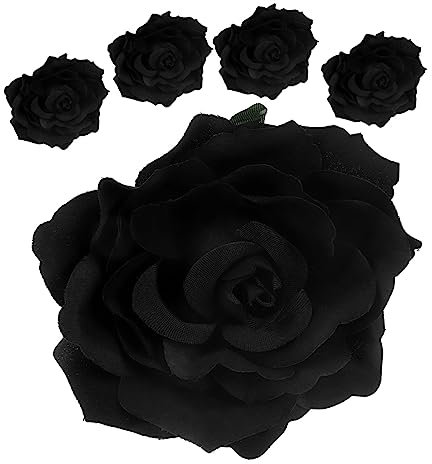 Lot de 5 barrettes à cheveux - Broche - Pour mariage - Pour mariage - Broche - Accessoire de cheveux - Corsage noir