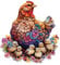 Jigfoxy Holzpuzzle Erwachsene, Hühner und Küken Wooden Puzzle Holz Puzzle Erwachsen Und Kinder, Einzigartiges Lernspielzeug in Tierform für Freunde der Familie L-31.6 * 34cm-250pcs
