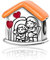 YUMINN Casa Charm for 925 Sterling Silver for Bracciali e collane da donna Ciondolo pendente per Natale San Valentino Festa della mamma Regali di gioielli per ragazze