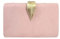 MODELISA - Bolso Clutch Cartera De Mano Hoja Cadena Hombro Fiesta Noche Boda Evento Novia Mujer (Rosa)