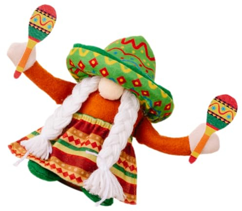 Garneck Liebe GNOME Zwerg Puppe für Home Karneval GNOME Puppe Ornament Mexikanischen Thema
