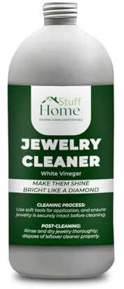 Jewellery, Liquid Cleaning Bath, For Gold & Silver Fine Dress Jewellery, Gentle Easy To Use Cleaner Kit Restores Shine & Sparkle - 1 liter