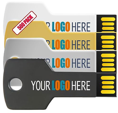 [16GB 3.0-500 unidades] Unidad flash USB personalizada en forma de llave de 16 GB USB 3.0 paquete de 500 unidades USB a granel con logotipo personalizado, memoria de impresión a granel con nombre de