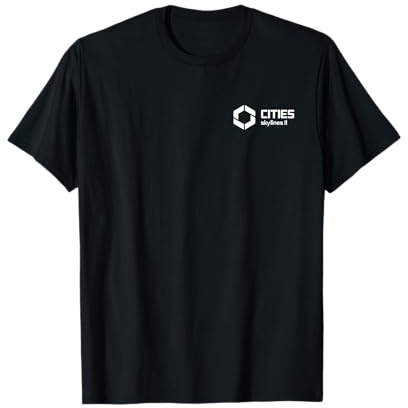 Cities Skylines II game logo white T-Shirt