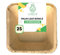 Eco-Friendly Areca Palm Leaf Tiny Square Bowls | 2.5 - Pack of 25 | Best for Sample Tastings, Nuts & Small Portions | Sustainable, Durable, Leakproof