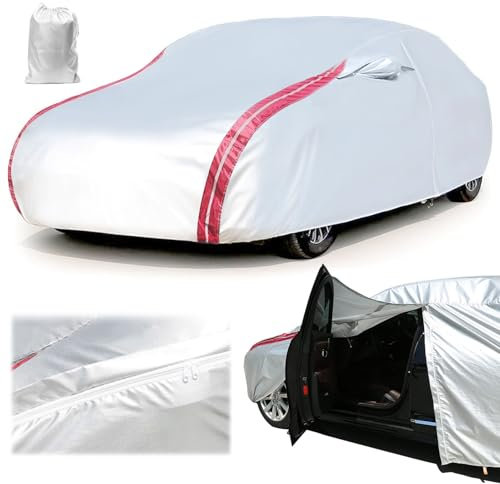 Autoplane Wasserdicht für Citroen C3 (2002-2009), Vollgarage Autoabdeckung für Regen Sonne Staub Schut Atmungsaktiv