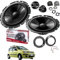 Kit Evotuning Altoparlanti Pioneer TS-G170C Anteriori per Fiat Panda 169 dal 2003 al 2012 Set 2 Woofer 2 Tweeter 2 Adattatori 2 Griglie Tweeter (NO Plug and Play)