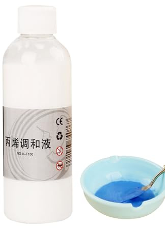 Generisch Acrylic Verdünner | 100ml Flüssigkeitshilfe Zur Viskositätsanpassung,Kunstmaterial für präzise Bastelarbeiten, Additiv zur Verbesserung der Farbkonsistenz