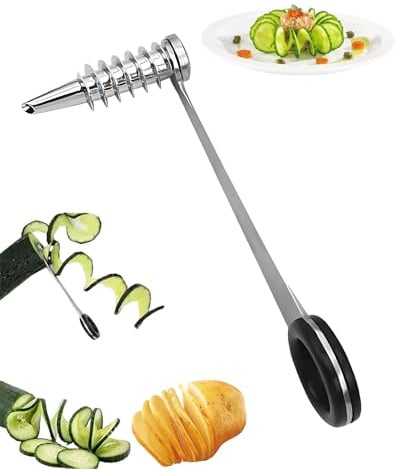 Ceeyoll Spiralschneider Küchenzubehör & -utensilien, Edelstahl 304, Leicht zu reinigen, ideal für den täglichen Gebrauch, Partygerichte oder Picknickvorbereitungen