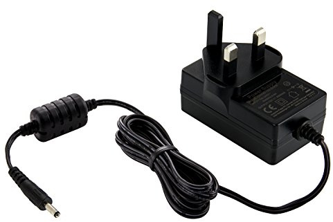 Poppstar Bloc d‘Alimentation Universelle AC DC, Adaptateur Secteur 12V 2A (fiche pour Royaume-Uni, 2000mA, 3,5/1,35 mm), pour boîtier de Disque Dur Externe, Station d'accueil etc. 150cm