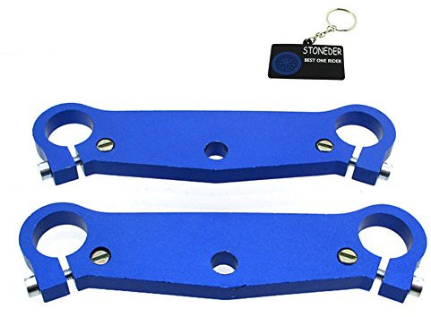 Stoneder, piastra a triplo albero per forcella anteriore cinese, 47 cc, 49 cc, mini moto tascabile, Mx-3, GP-RSR, MTA1, MTA2, A1, A2, A3, colore: blu