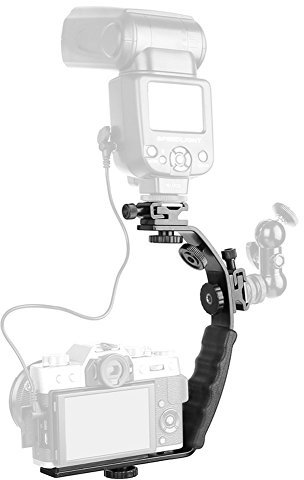 Hot Shoe Tripod Mount -- L-Shaped Flash Bracket Holder,Camera Video L-Shape Flash Bracket Replacement for Flashlight Dv Camcorder 120/135 Film Camera