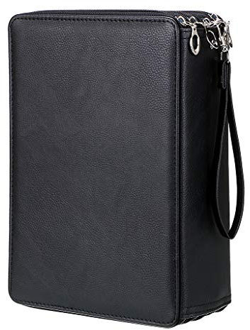 Sumnacon 200 Trousse de Crayon, Sac à Crayon Couleur pour Dessinateur Professionnelle ou Amateur en PU Cuir (noir) Pas de crayon