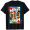 Herren Herz König TShirt Spielkarten Kostüm Karten Shirt T-Shirt
