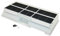 Klarstein filtro de carbón activo para campana extractora. 2 filtros de recambio para absorción de 18,5 cm de diámetro