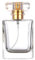 Zénitude Glassworks Botella de perfume vacía de vidrio de 50 ml, atomizador rectangular (dorado)