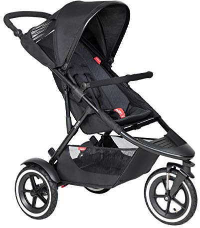 Phil&teds Sport V6 2019+ Kinderwagen, Buggy mit Sitzauflage black