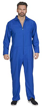 Andrea Moden - Kostüm Overall, mit 4 Taschen, Blau, Bauarbeiter, Handwerker, Klemptner, Mottoparty, Karneval