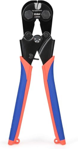 iCrimp CWR-60 Coupe-câble pour Câble en Acier Inoxydable, Câble D'aviation, Câble en Cuivre, Fil de Piano Jusqu'à un Diamètre de 6 mm