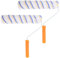 DOITOOL Lot De 2 Rouleaux De Peinture 300mm Pour Mur Et Plafond, Rouleau à Peindre Large, Outil De Peinture Professionnel