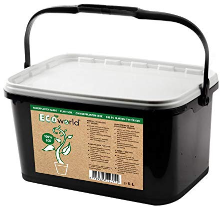 vdvelde.com - Ecoworld Zimmerpflanzen Boden - Erde - Eimer 5 Liter