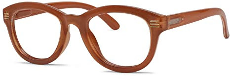 Eyekepper Katzenauge Lesebrille - Übergroße Stilvolle Lesehilfe für Damen Braun +1.50